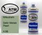 Preview: Mitsubishi, Satin Meisai Pearl, A 88: 400ml Sprühdose + 400ml Klarlack - Set, von ATW Autoteile West.